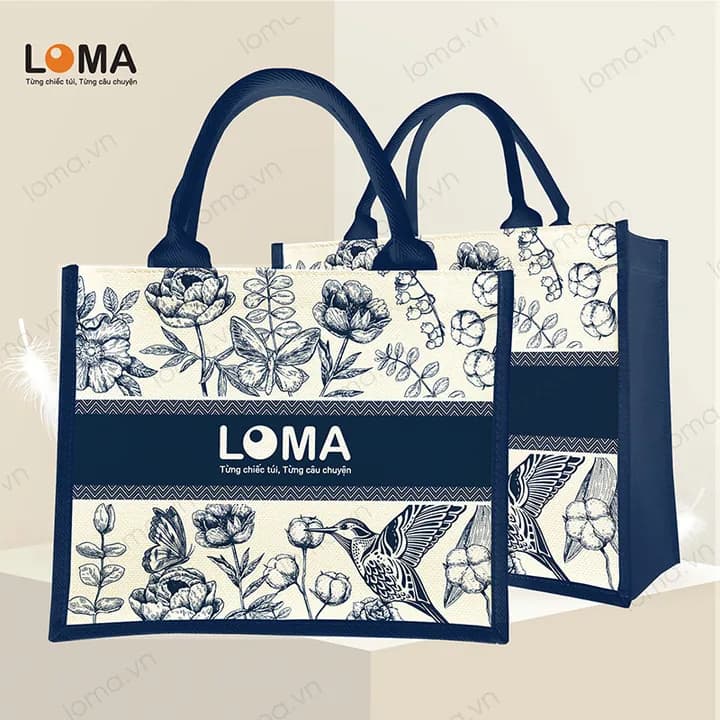 Mẫu 2: Hoa cỏ và chim muông cổ điển