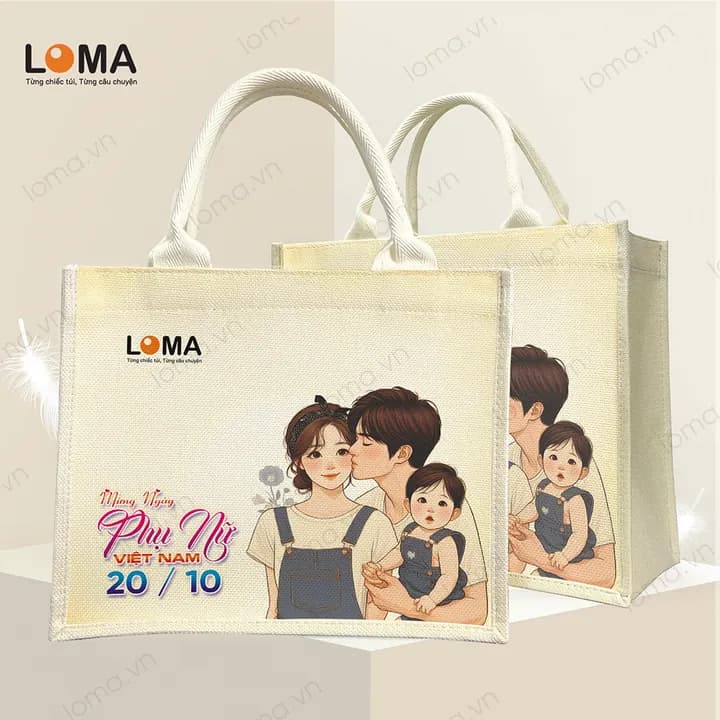 Mẫu 1: Gia đình mừng ngày Phụ nữ 20/10