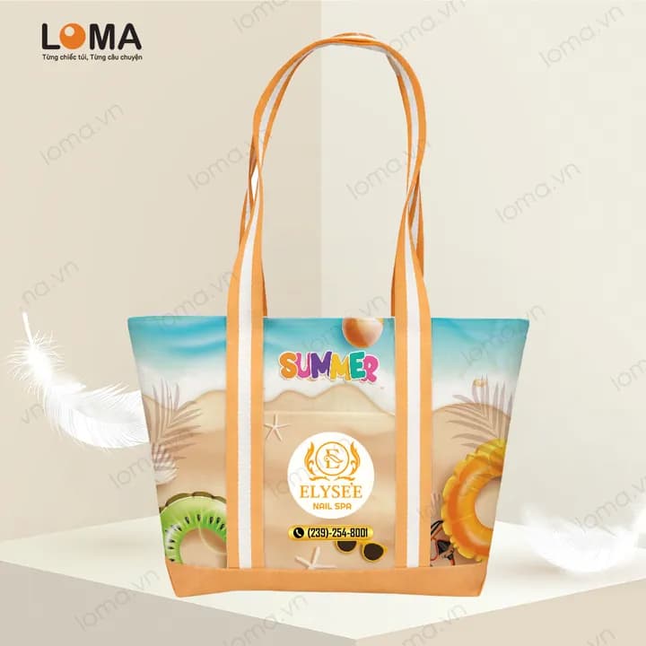 Mẫu 7: Bãi biển mùa hè rực rỡ
