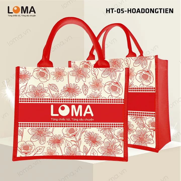 HT-05 Hoa Đồng Tiền: Họa tiết hoa đồng tiền đỏ