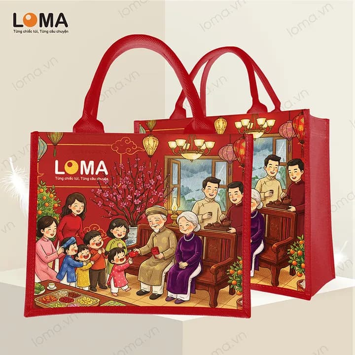 Mẫu 3: Gia đình sum vầy ngày Tết